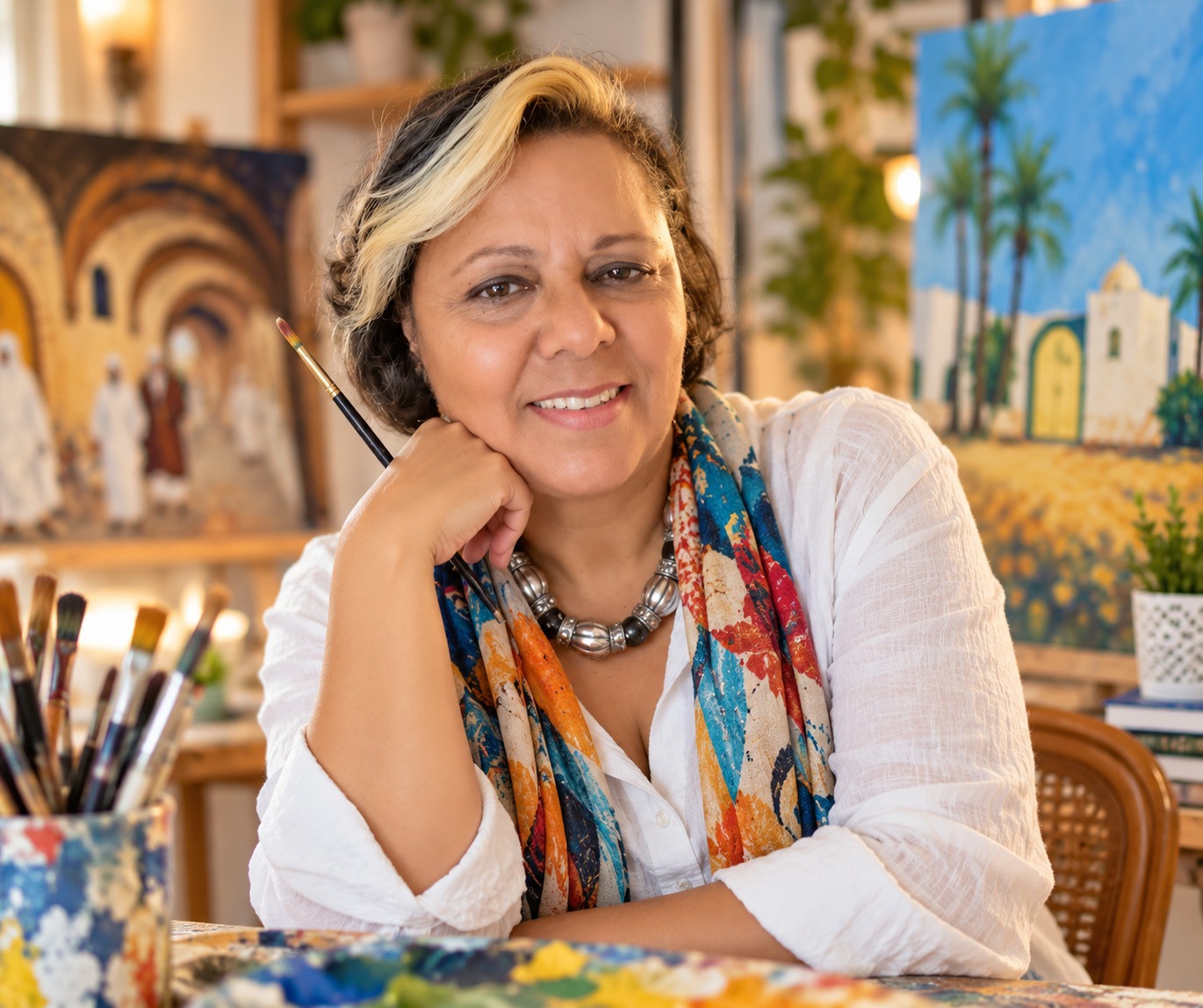 Sayda Gomri, peintre